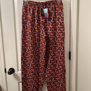 University Of Virginia Tech VT Hokies Men's Casual Pajama Pants Graphic Size L